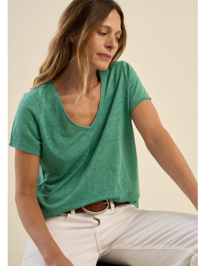 Tee-shirt à col V