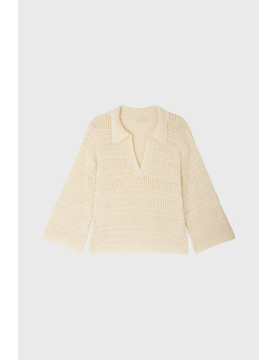 Polo crochet en coton - LIVIANE