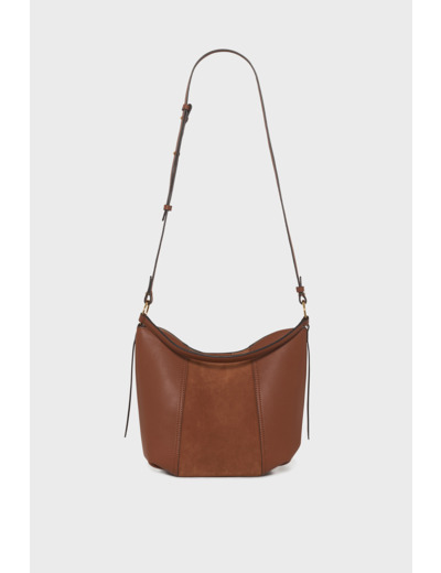 Sac seau en cuir velours - MYA