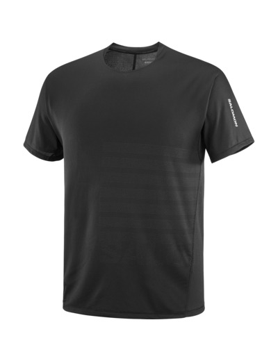 Sense Aero Ss Tee Gfx Deep Black Black Beauty
