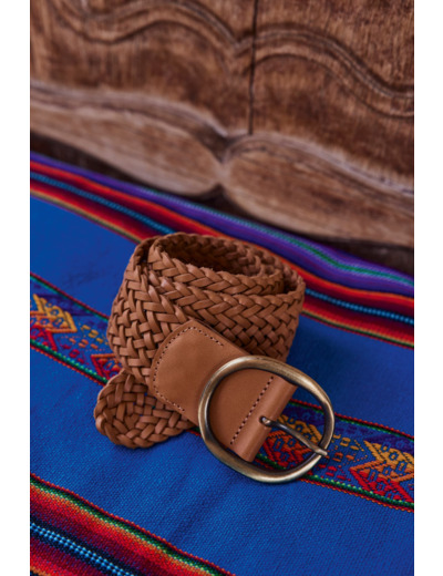 Ceinture en cuir tressé Eloise