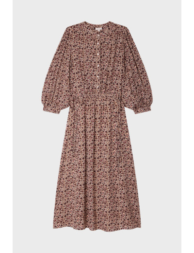 Robe midi à fleurs - SOIZIC