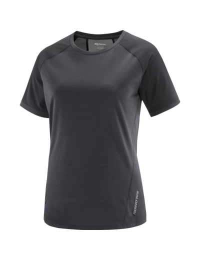 Outline Ss Tee Deep Black