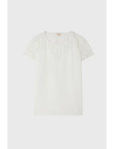 Top uni à dentelle - ARMONY