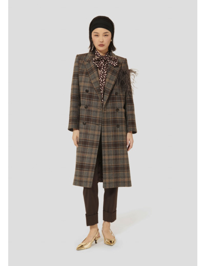 Manteau Malice Fauve en Laine