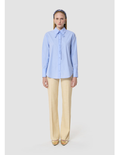 Chemise Clarissa chemise bleue en popeline