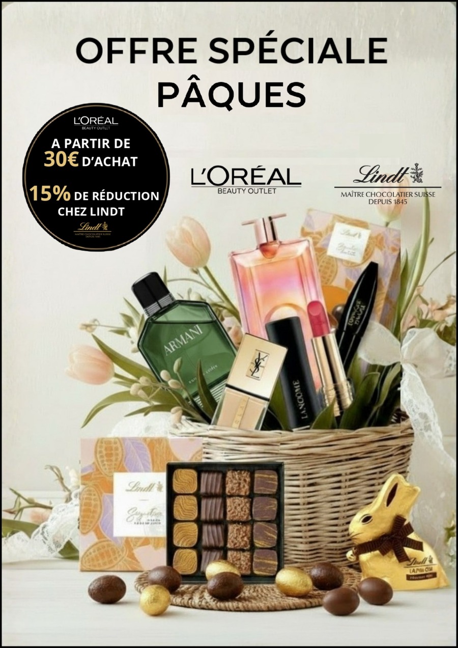 OFFRE PAQUES COLLAB LINDT - L'OREAL