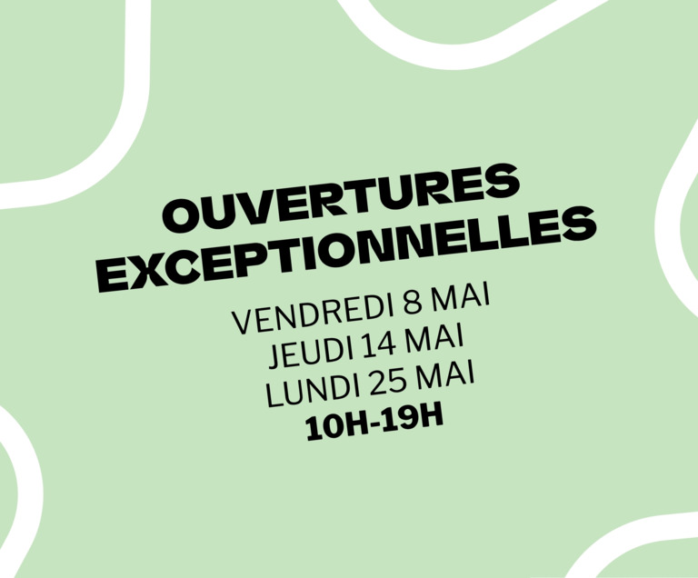 Ouvertures exceptionnelles mai