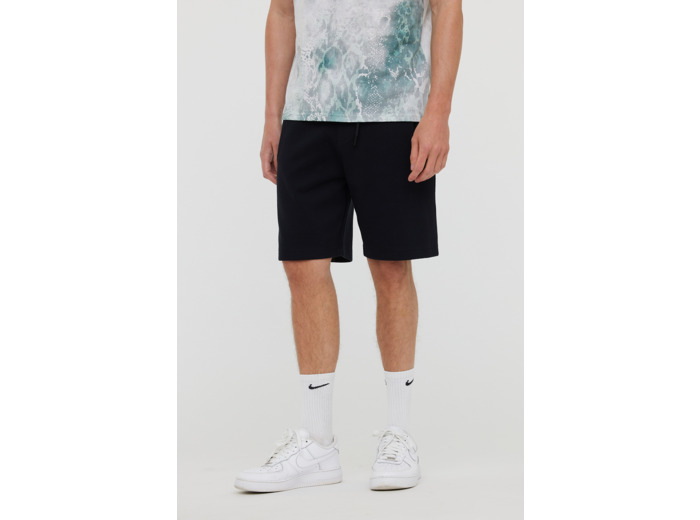 Short en molleton, jambe droite, fermeture avec lien de serrage