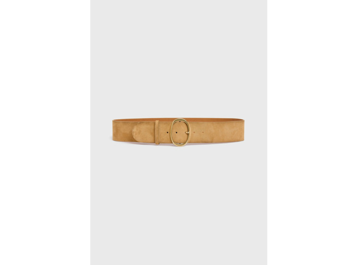 Ceinture large en cuir velours - BONNIE