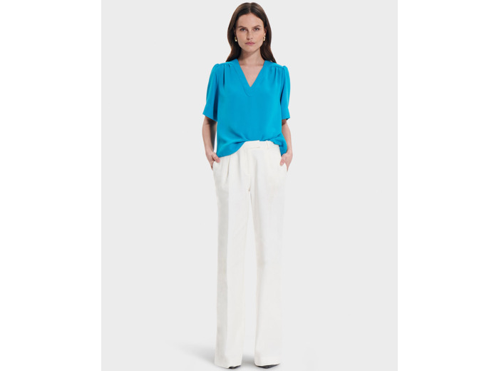 Top Tahiel Bleu en Polyester