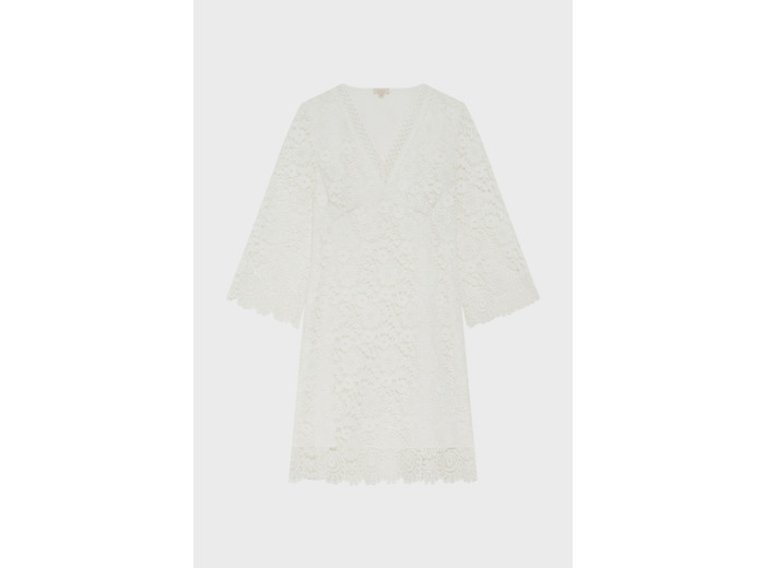 Robe courte et cintrée en dentelle - PRYAM