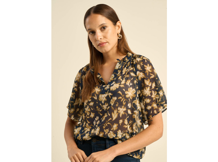 Blouse manches courtes imprimée
