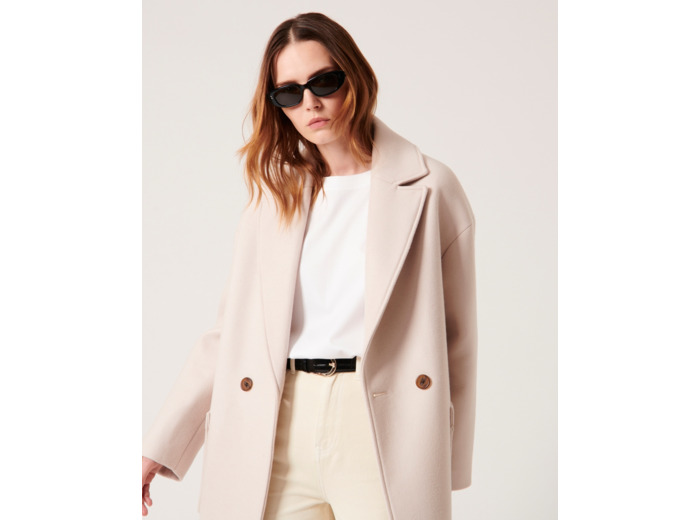 Manteau Miranda Naturel en Laine