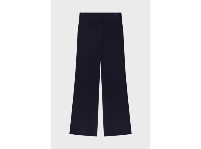 Pantalon large en velours lisse - NAIS