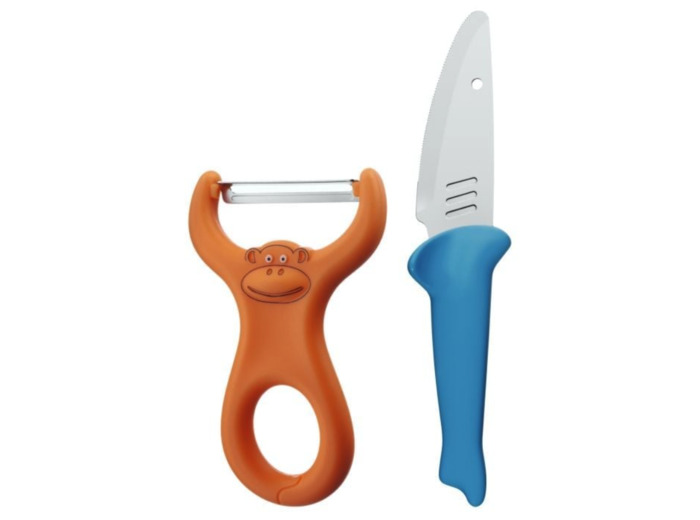 Ensemble de cuisine pour enfants, éplucheur de légumes et couteau 2 pièces