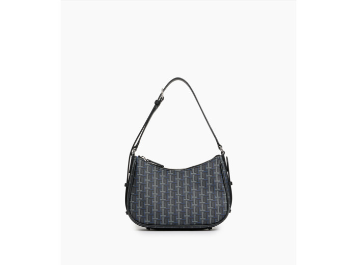 Petit sac porté épaule Camille en toile monogramme
