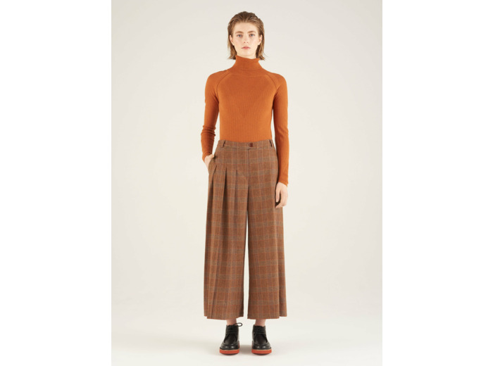 Pantalon large chamois