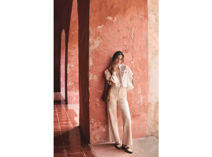 Jean large tressé ROSA