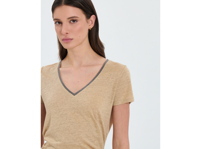Top jersey beige