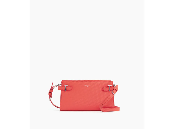 Petit sac à bandoulière Emilie en cuir signature T