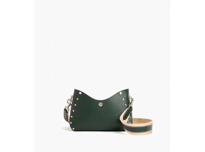 Petit sac baguette Sans Couture en cuir lisse