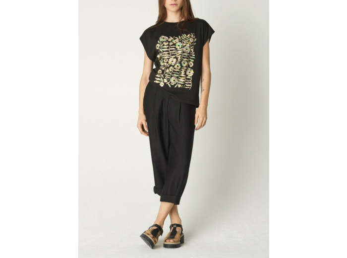 T-shirt daina noir multicolore
