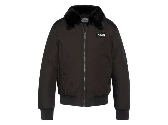 Blouson avec col en fausse fourrure amovible