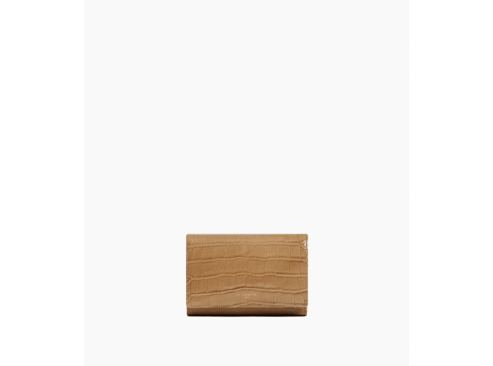 Portefeuille Emilie en cuir effet croco