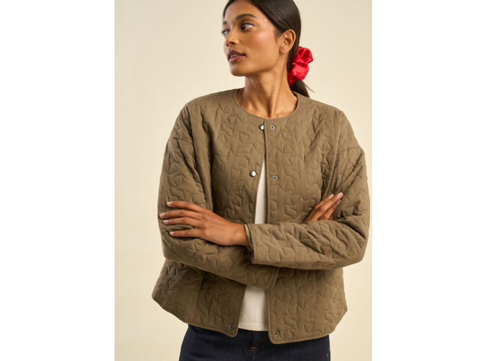 Veste matelassée au motif étoilé