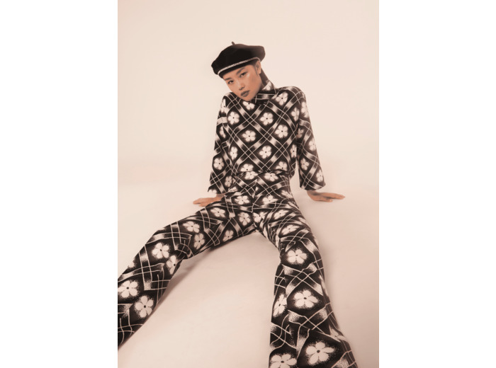 Pantalon Paivan Noir en Polyester