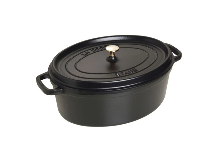 COCOTTE OVALE 37cm 8L Noir mat