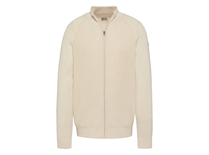 Pull zippé côtelé