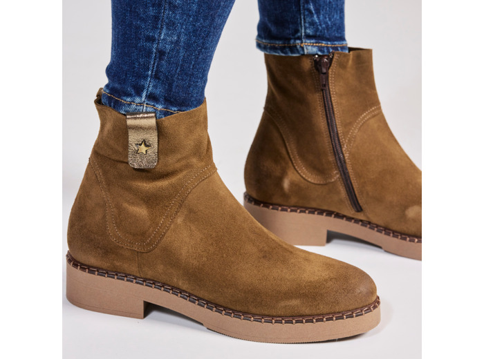 Boots Femme Suza Dorée