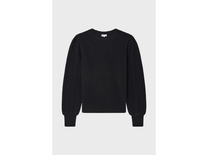 Pull en laine à manches ajourées - JANITA