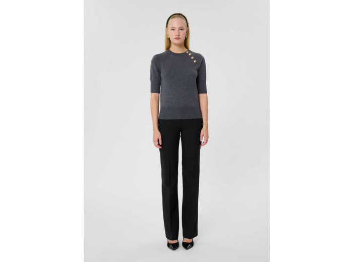 Pull Pastelle Gris Chine en Polyester