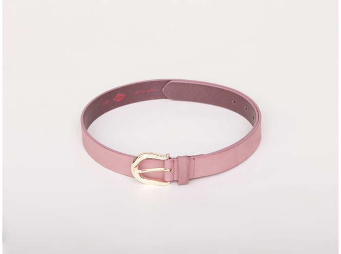 Ceinture cuir lisse boucle argentée ou dorée