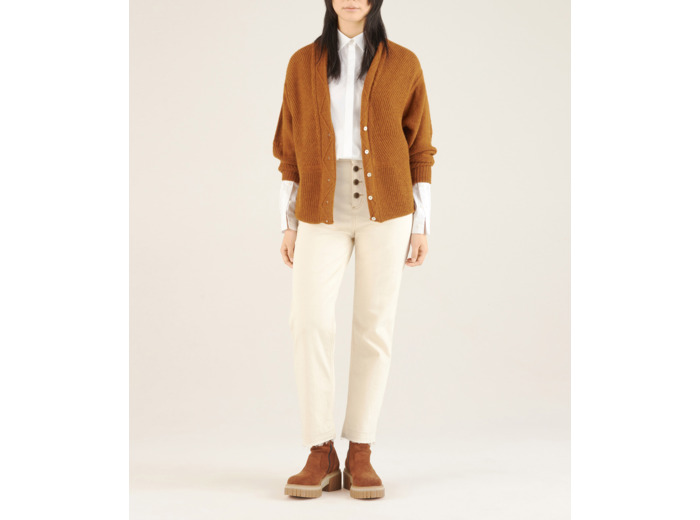 Cardigan noisette