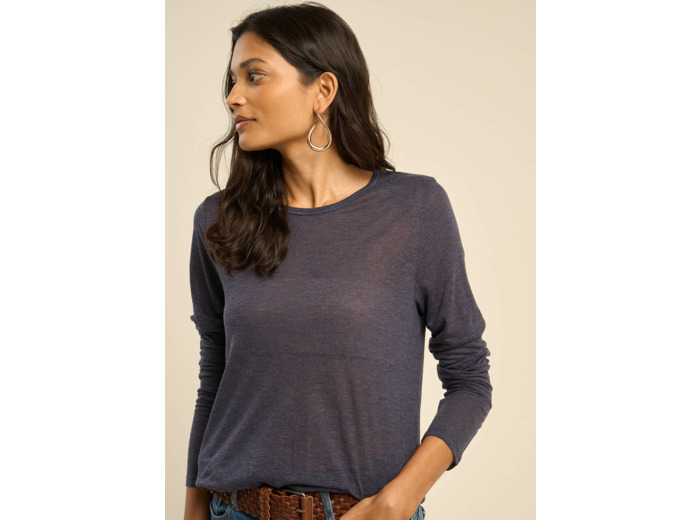 Tee-shirt en voile de laine