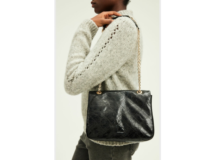 Sac travers en cuir matelassé - LEAH
