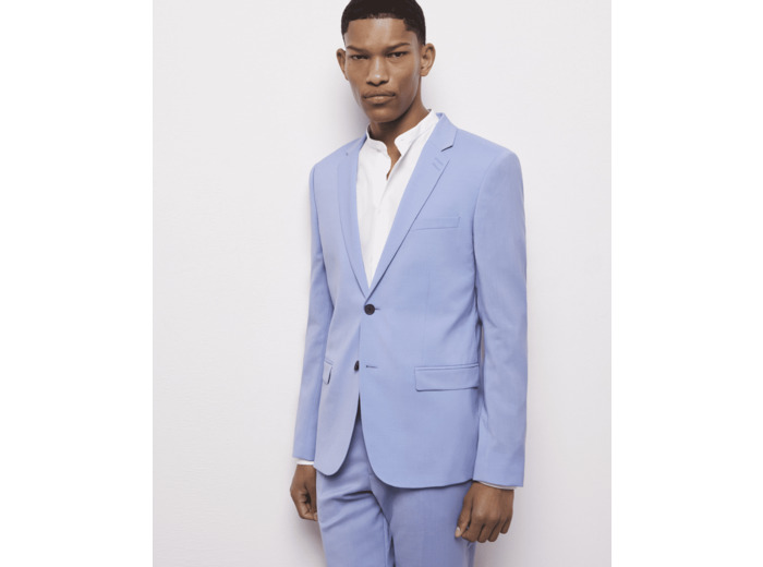 Veste Costume Col Classique light blue
