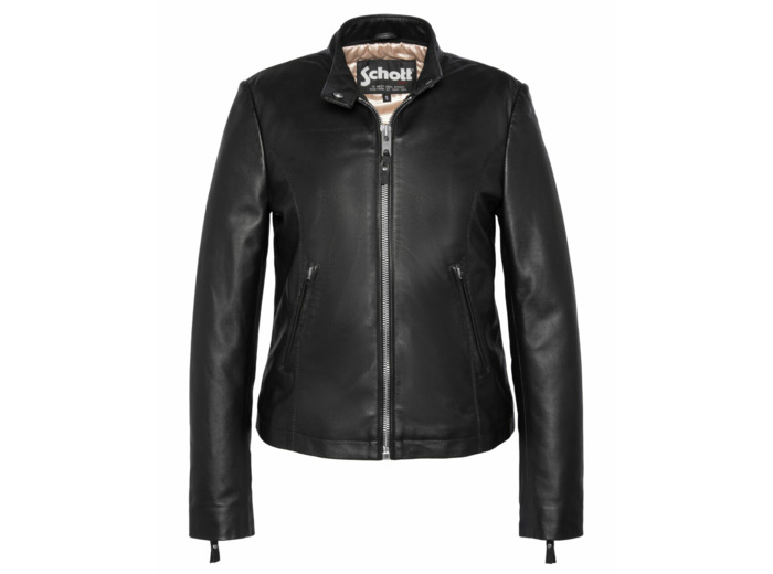 Blouson motard en cuir SCHOTT LCWLOLA