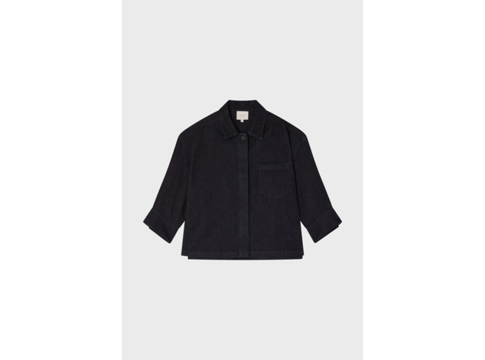 Veste oversize en coton et cachemire