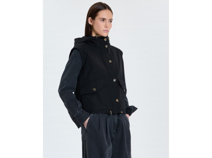 Manteau sans manches noir