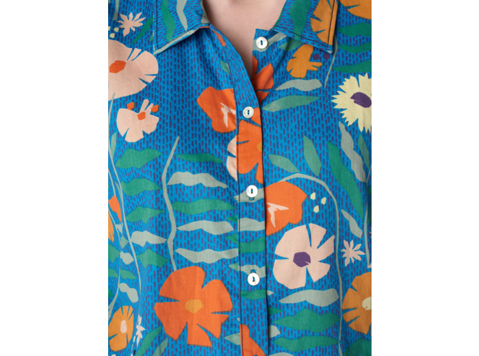 Chemise lana botanic denim