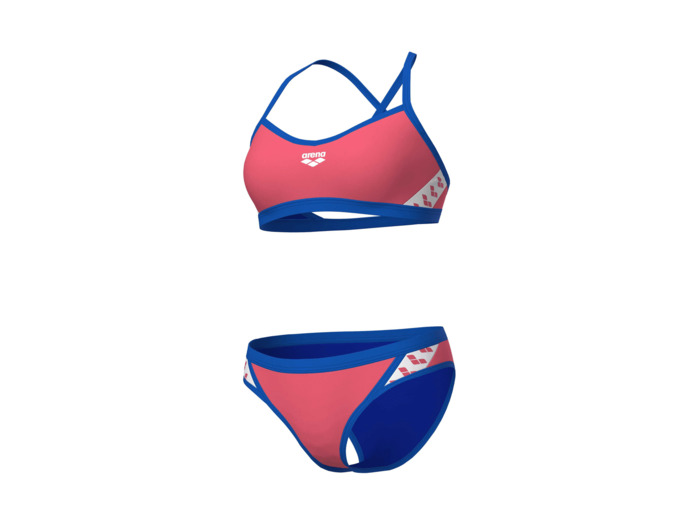 Maillot de bain 2 pièces arena Performance Icons Solid Cross Back pour femmes