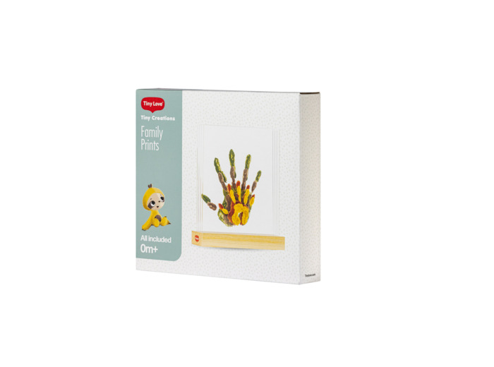 Double cadre photo et empreinte Wood