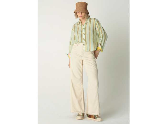 Chemise silène vert d eau