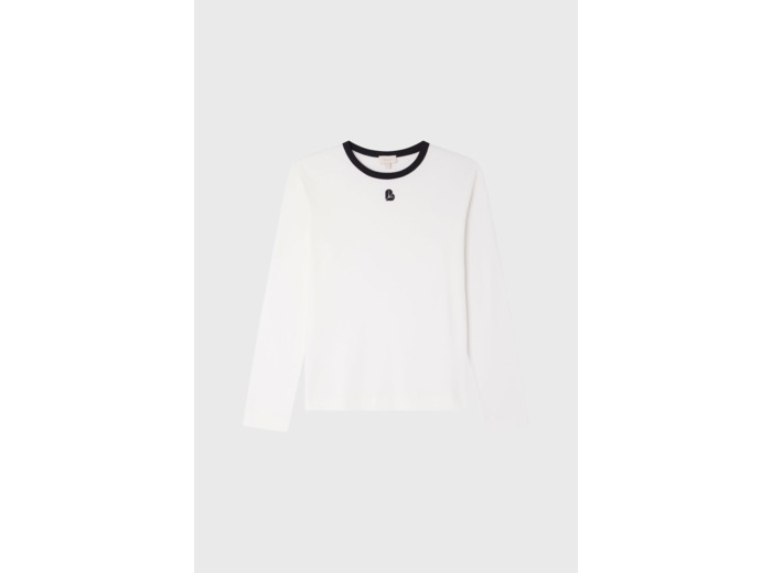 T-shirt manches longues à logo - ANNECLAIRE