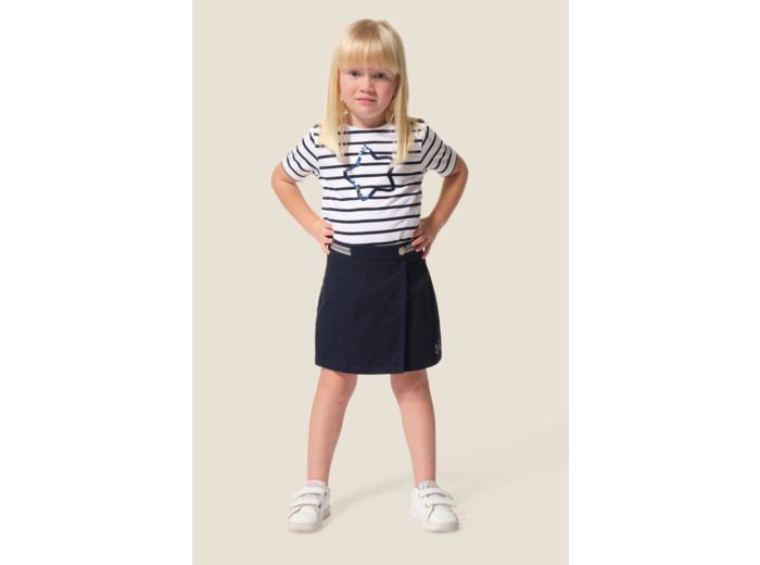 Jupe-short portefeuille fille Bridget